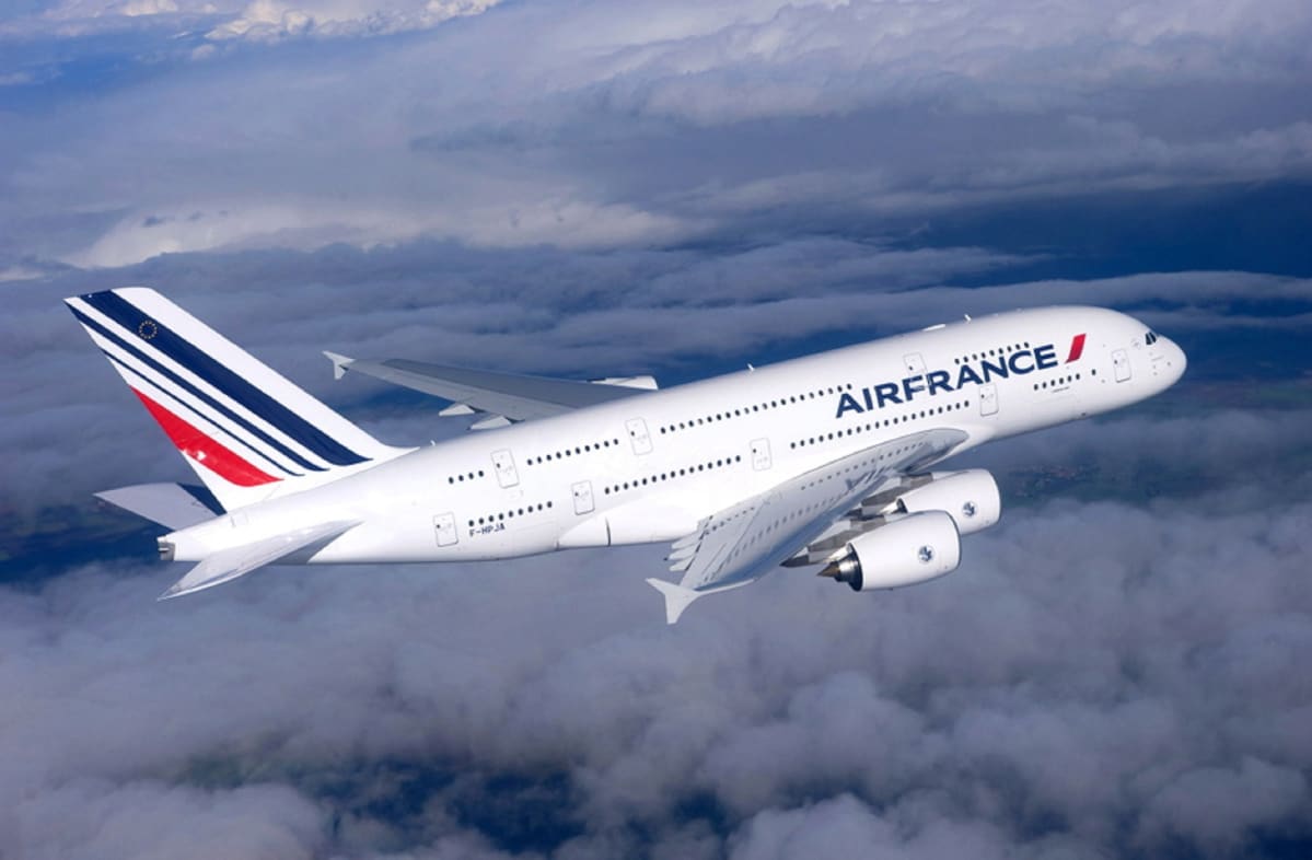 Air Francen kone ilmassa.