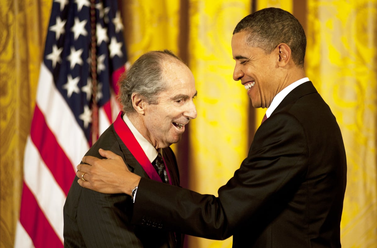 Barack Obama ja Philip Roth.