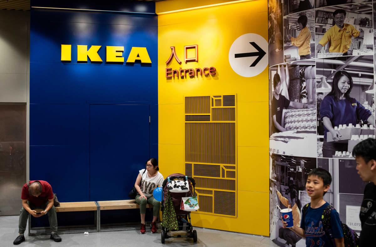 Ikean huonekaluliike Megabox-ostoskeskuksessa Hongkongissa.