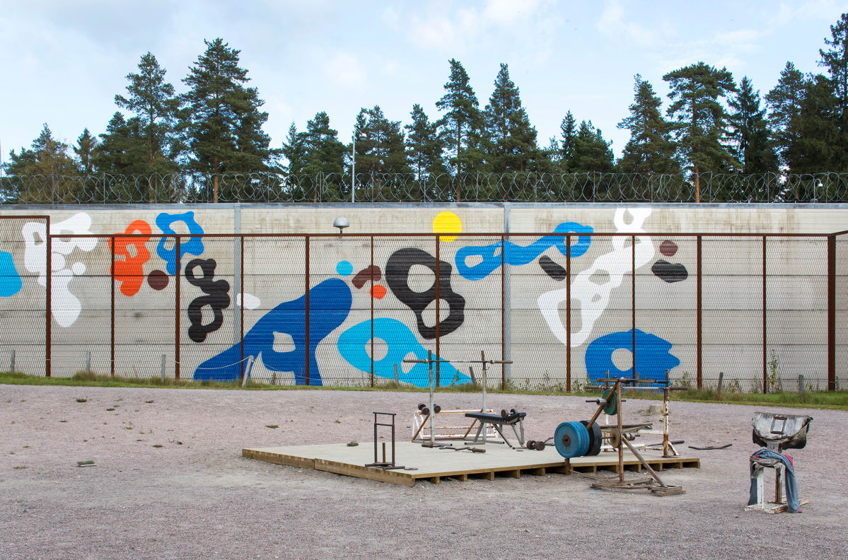 Graffititaiteilija EGS:n teos.