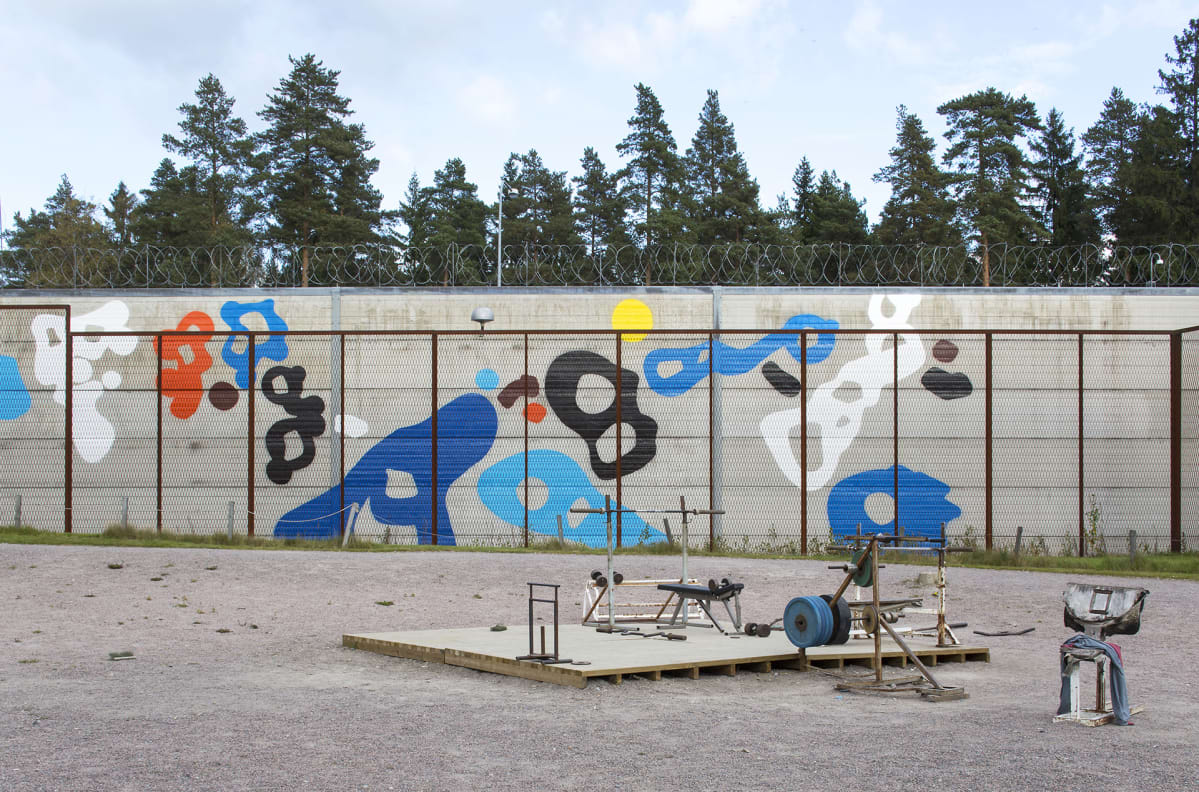 Graffititaiteilija EGS:n teos.