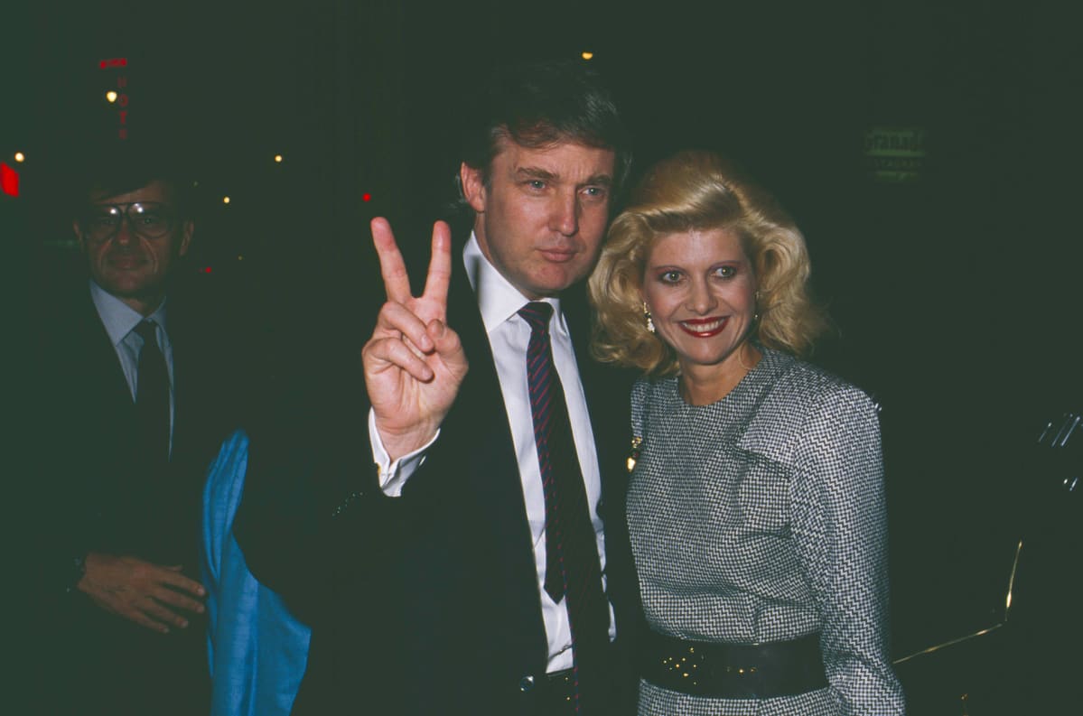 Donald Trump ja Ivana Trump kahdeksankymmentäluvulla.