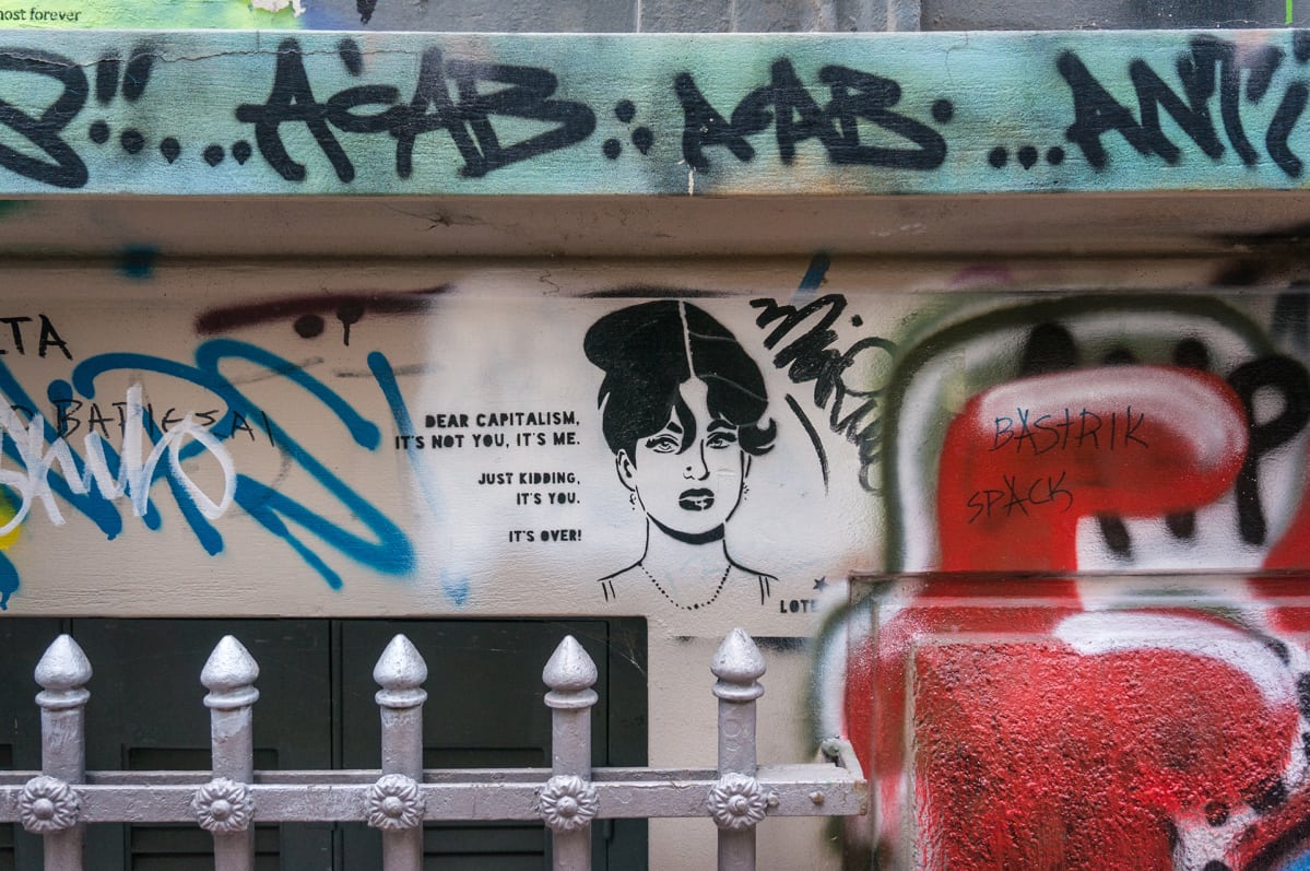 Graffiteja Ateenassa.