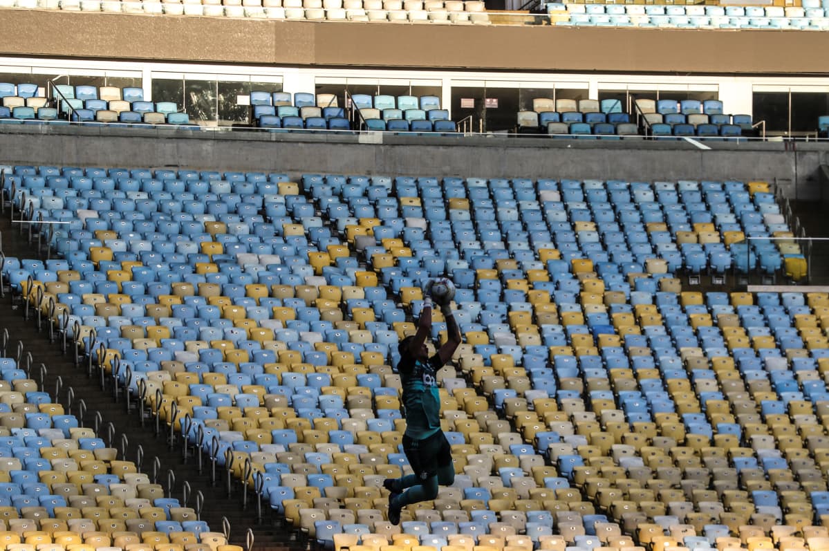 Tyhjä Maracana-stadion.