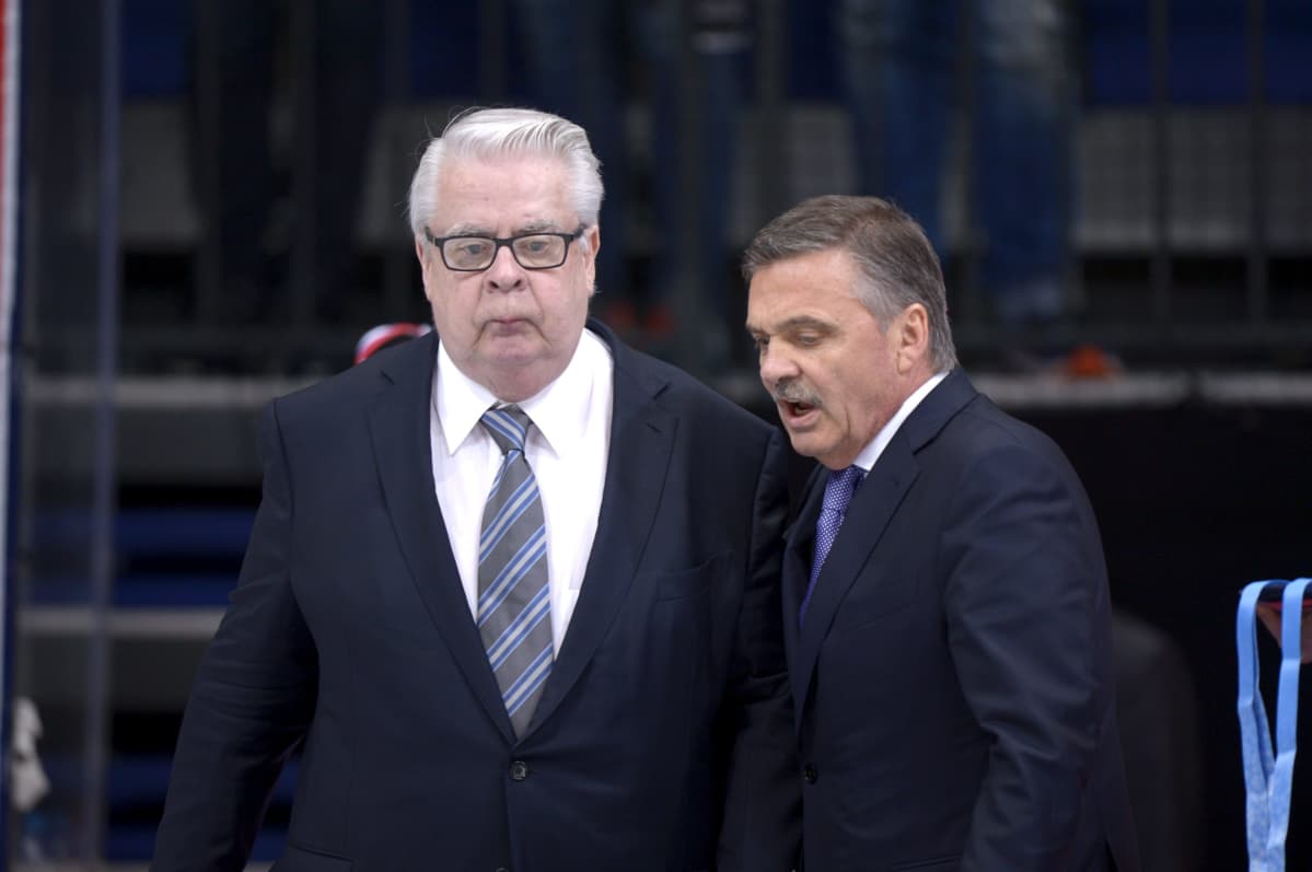 Kalervo Kummola ja Rene Fasel