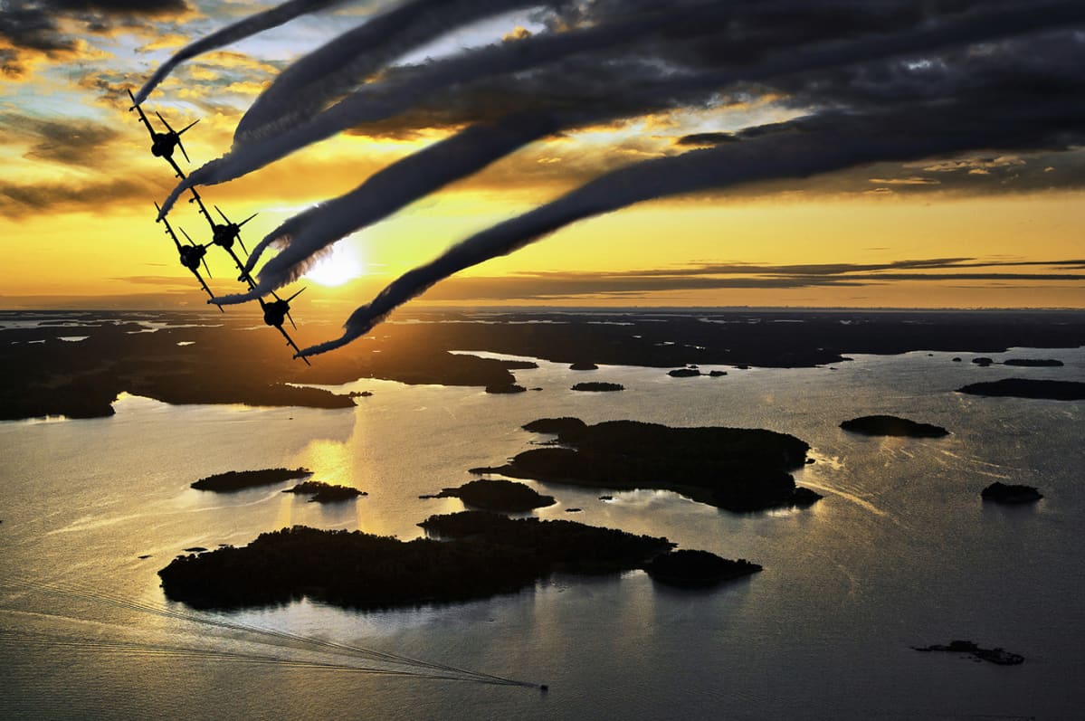 Ilmavoimien Midnight Hawks Airistolla.
