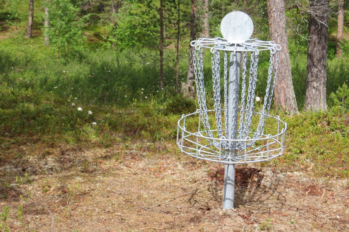 Frisbeegolf.