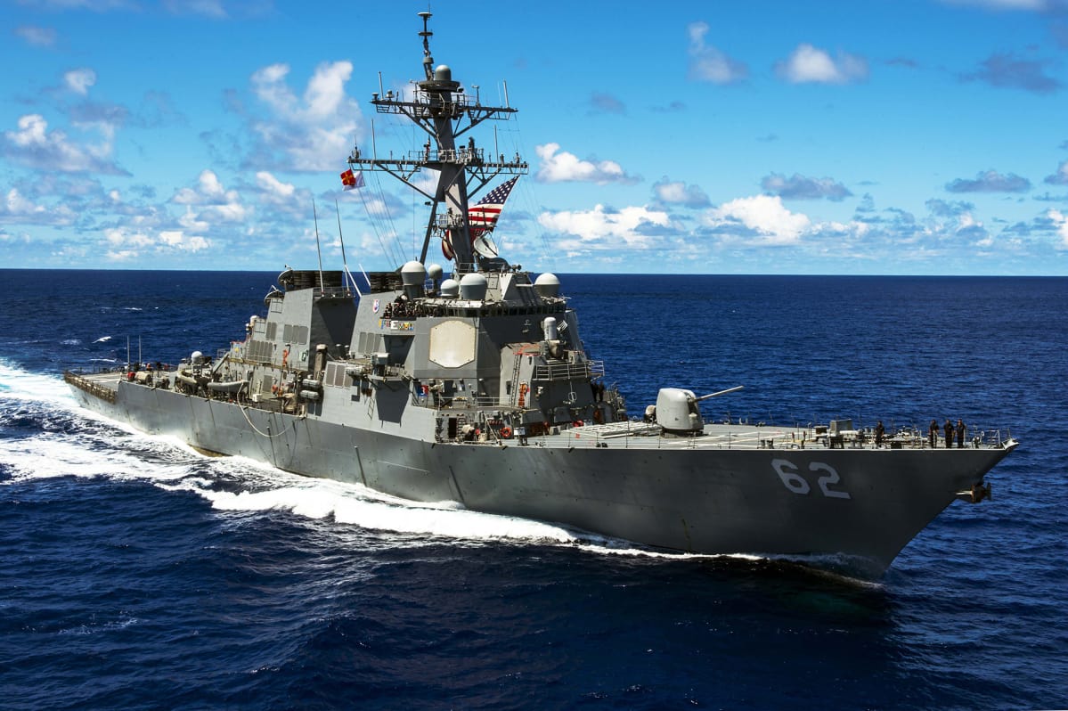 Yhdysvaltain laivaston hävittäjä USS Fitzgerald.