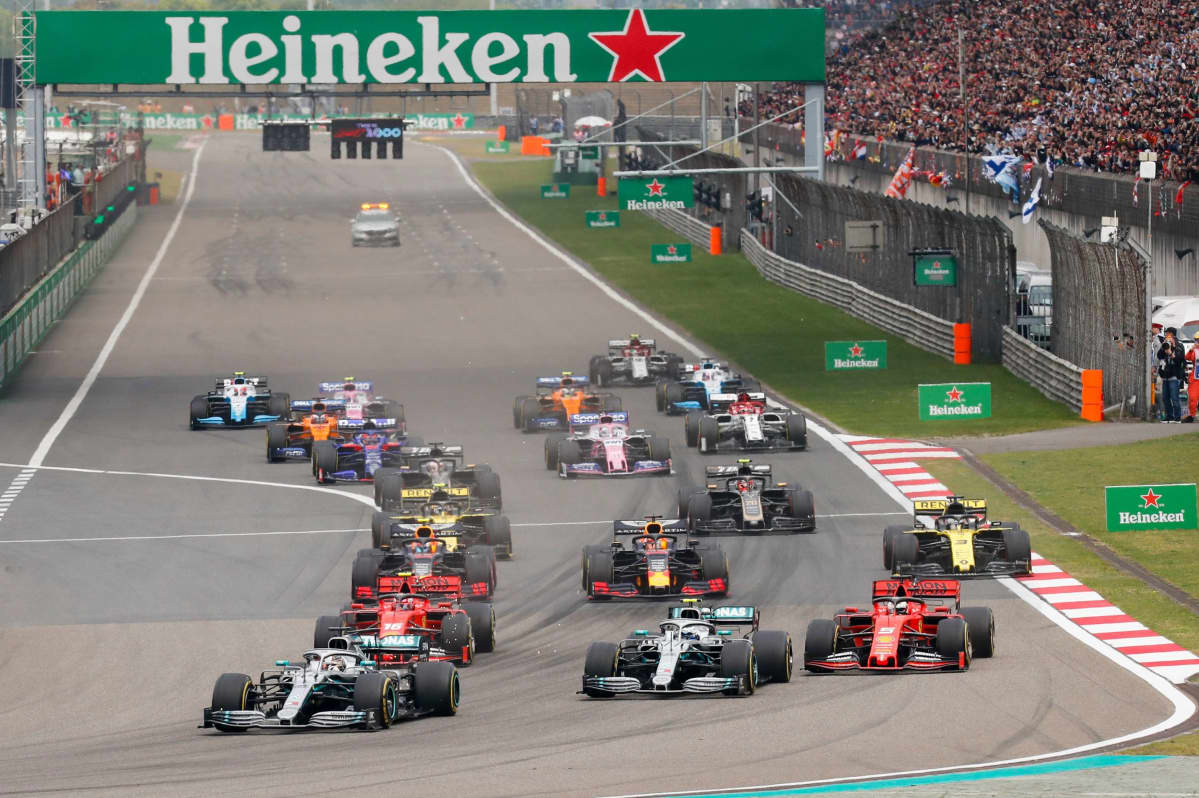 Kiinan GP lähtö