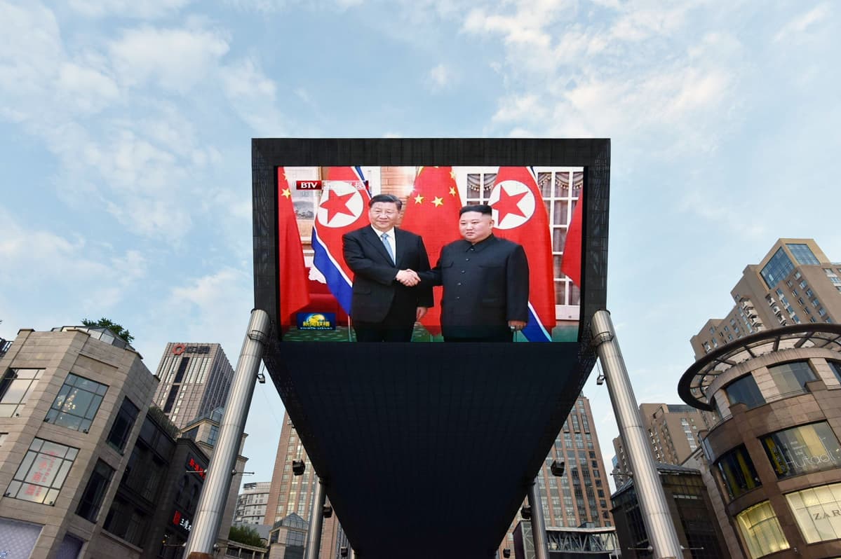 Xi Jinpingin ja Kim Jong Unin vierailua seurattiin Pekingissä.