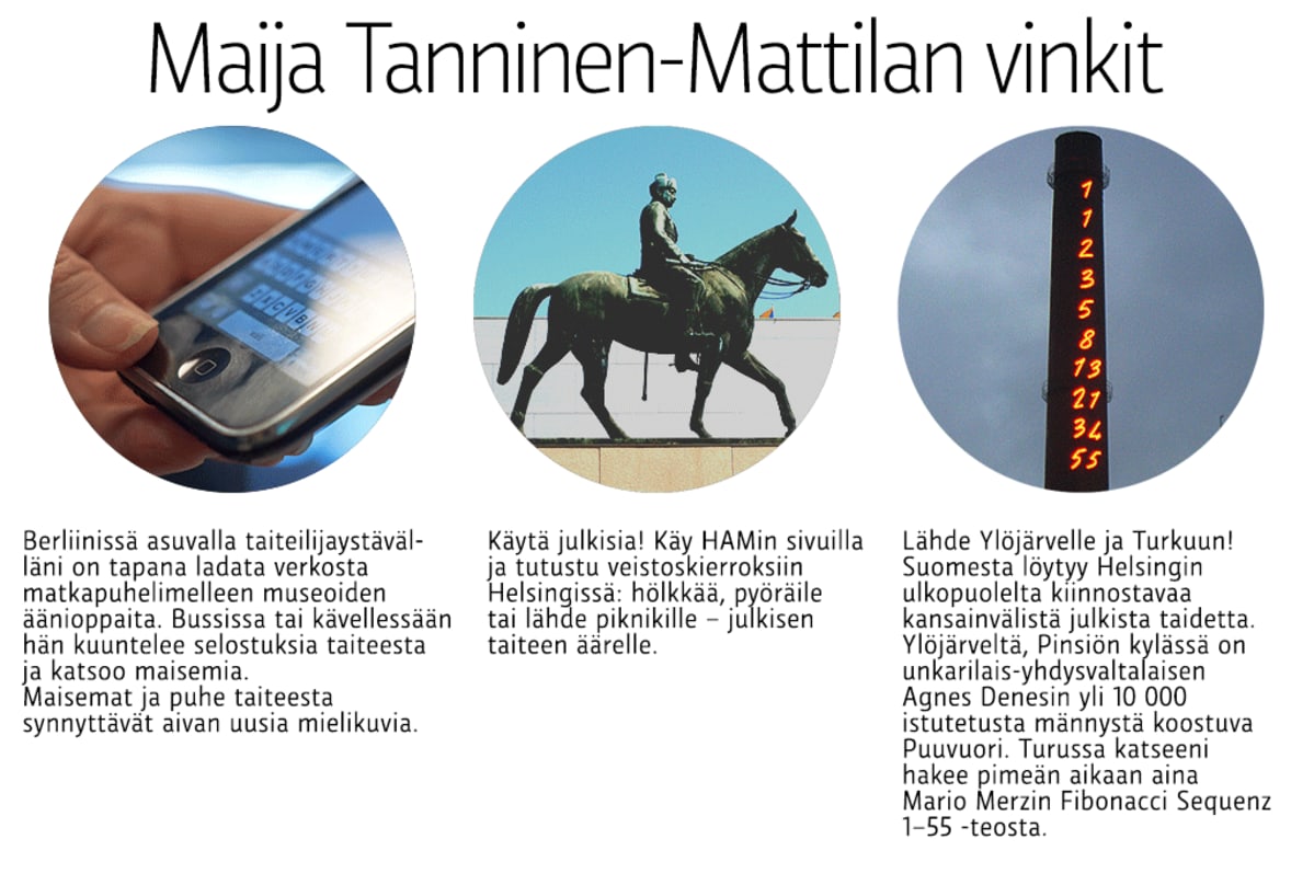 Maija Tanninen-Mattilan kulttuurivinkit