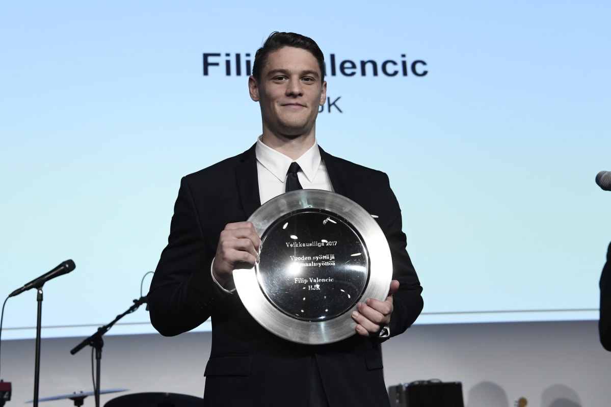 Filip Valencic putsasi palkintopöydän kauden 2017 päätteeksi.
