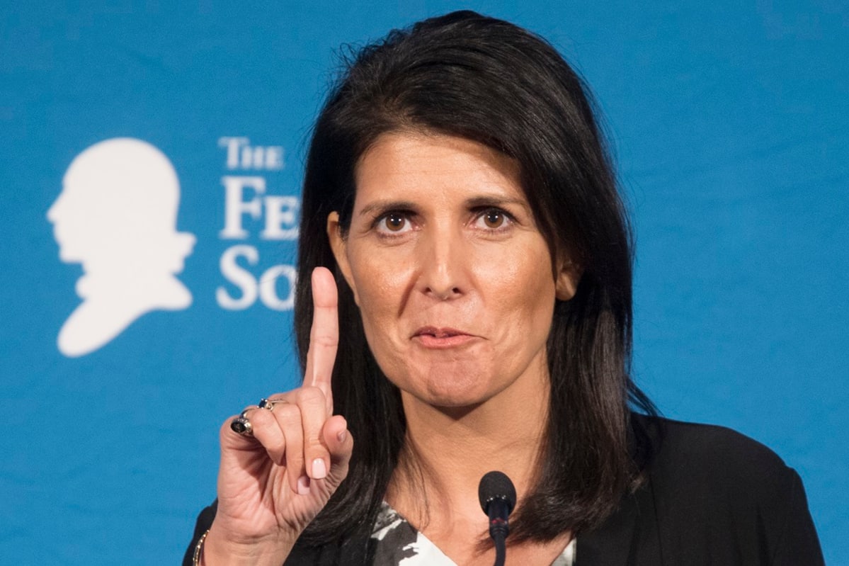 Donald Trumpin nimittämä Yhdysvaltain YK-suurlähettiläs Nikki Haley