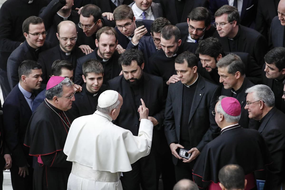 Paavi Franciscus osallistui viikottaiseen yleisötapaamiseen.