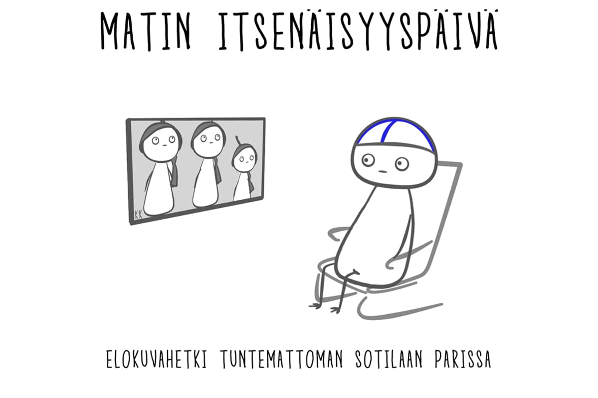 Matin itsenäisyyspäivä: elokuvahetki Tuntemattoman sotilaan parissa.