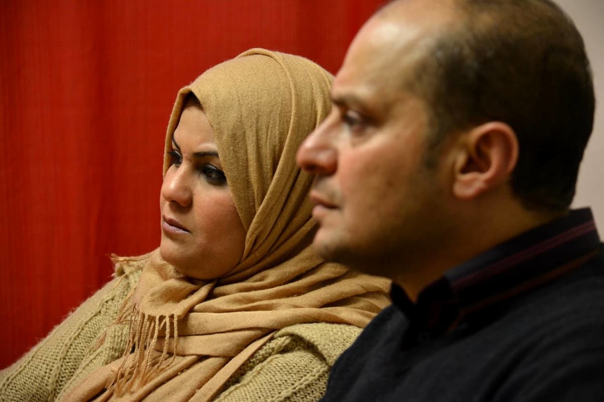 Aseel Kadhim Abdulhussein Al-Dulaimi ja Rafid Jihad Majeed Seinäjoella helmikuussa 2016.