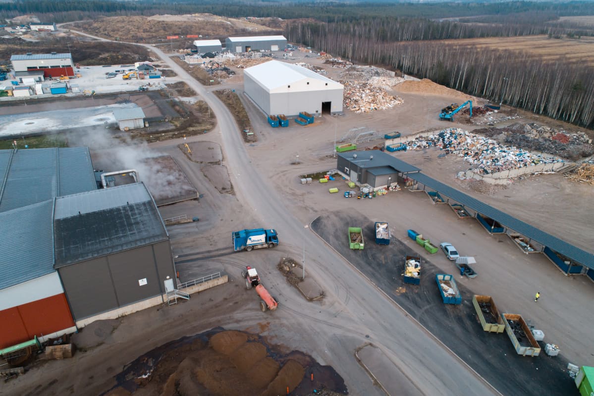 Ilmakuva Kukkuroinmäen aluejätekeskuksesta.