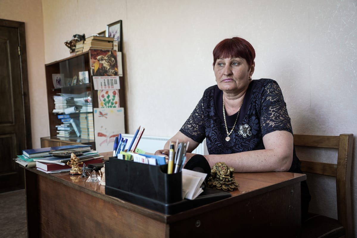 Svetlana Pentševa johtaa vanhainkotia Luhanskin alueella.