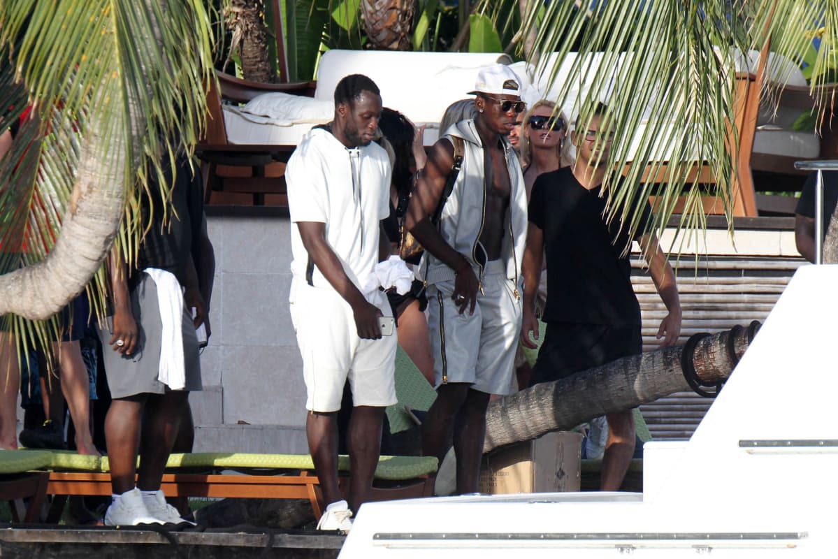 Pogba ja Lukaku rannalla