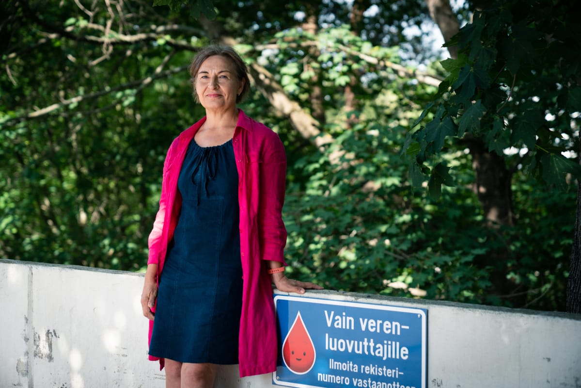 Verenluovutuspalvelun johtaja Satu Pastila.