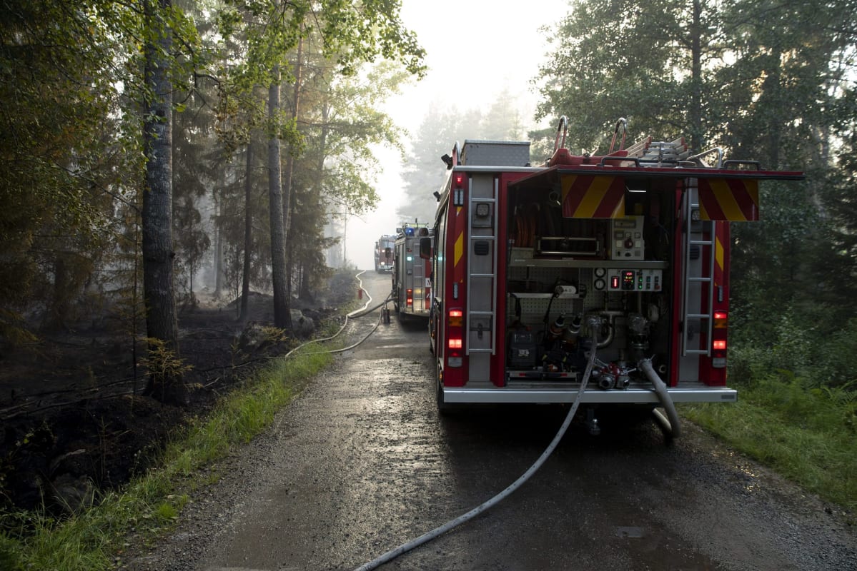 Pyhärannan metsäpalo 18. heinäkuuta