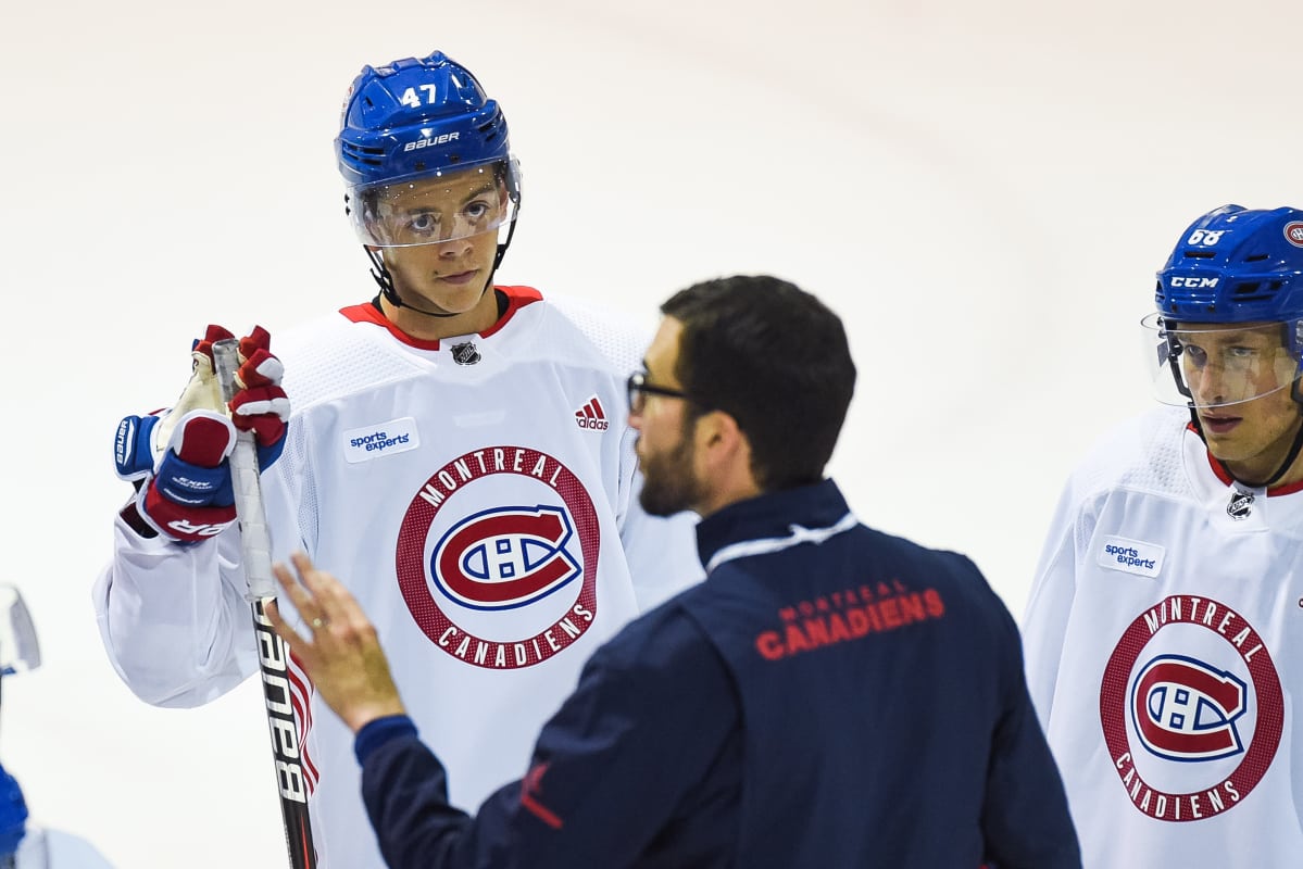 Jesperi Kotkaniemi Montreal Canadiensin leirillä kesällä 2018