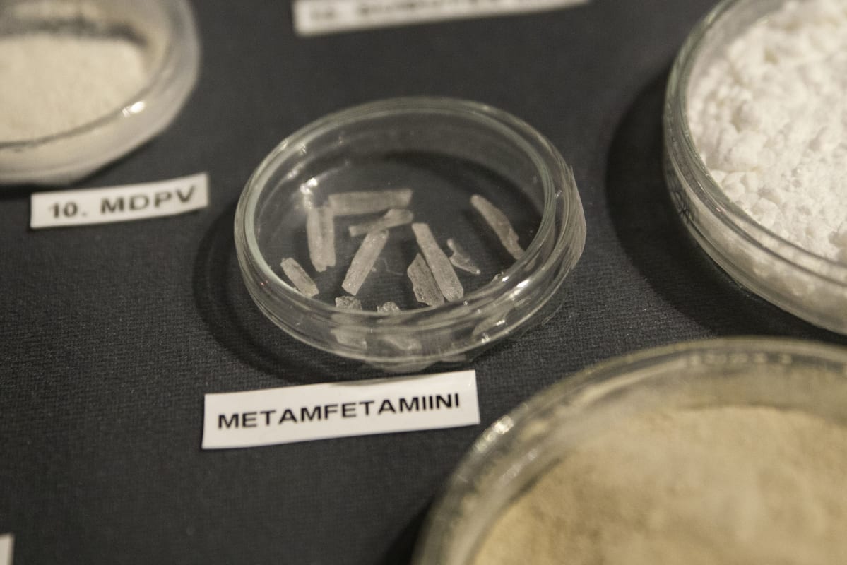 Metamfetamiininäyte Rikosmuseo KRP Vantaa