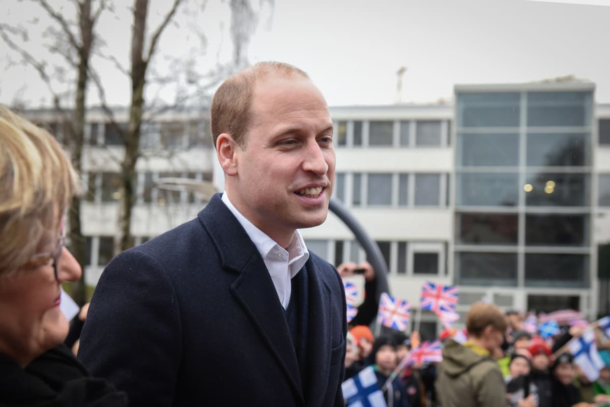Prinssi William Lauttasaaressa 30. marraskuuta.