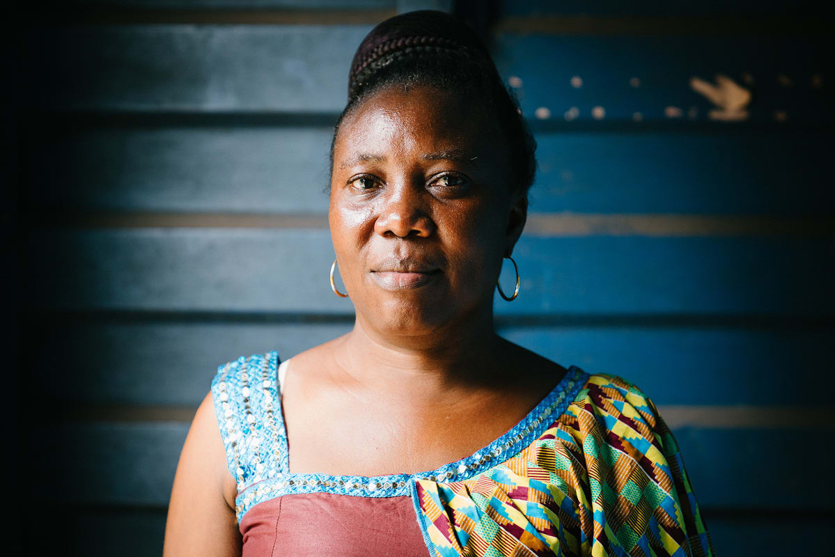 Fawe-järjestön koordinaattori Sarah Bangura.