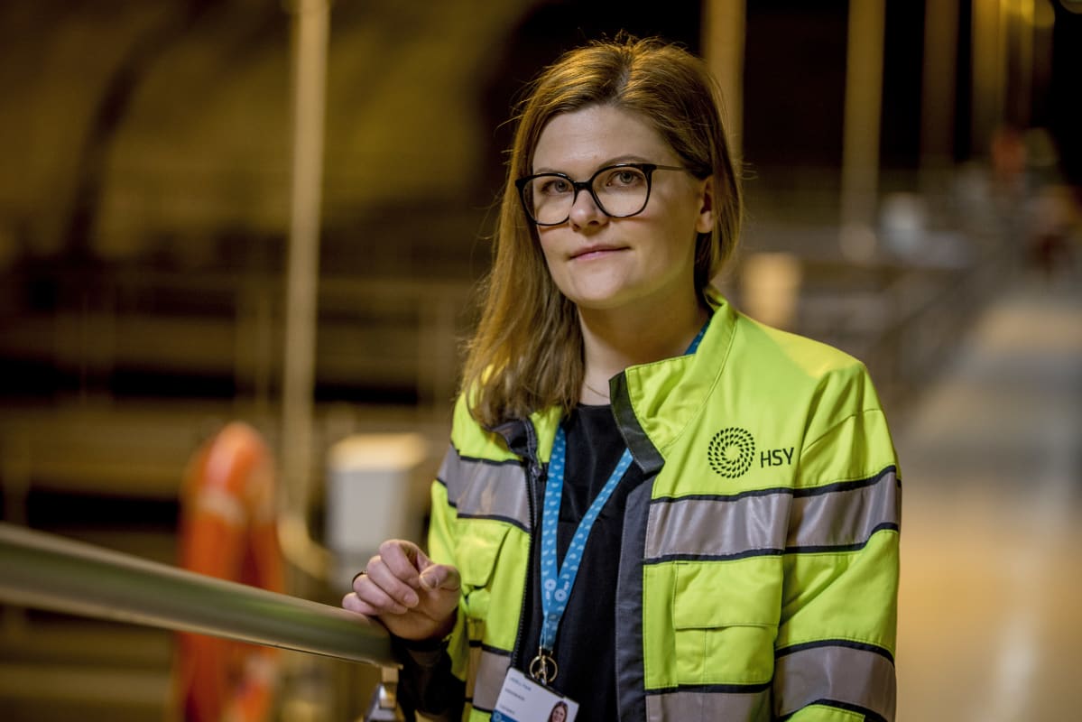 Paula Lindell Hsy:n vedenpuhdistuslaitoksella
