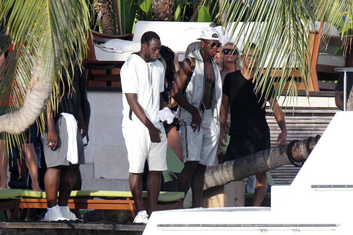 Pogba ja Lukaku rannalla