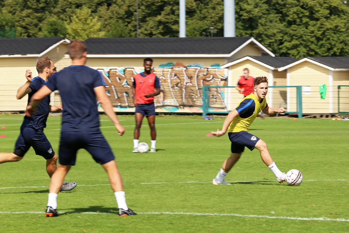 Albion Ademi FC Interin harjoituksissa.