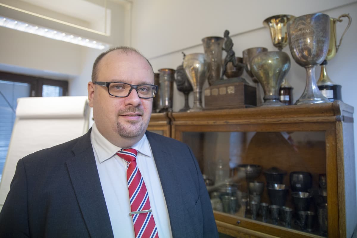 HIFK Fotbollin hallituksen puheenjohtaja Christoffer Perret.