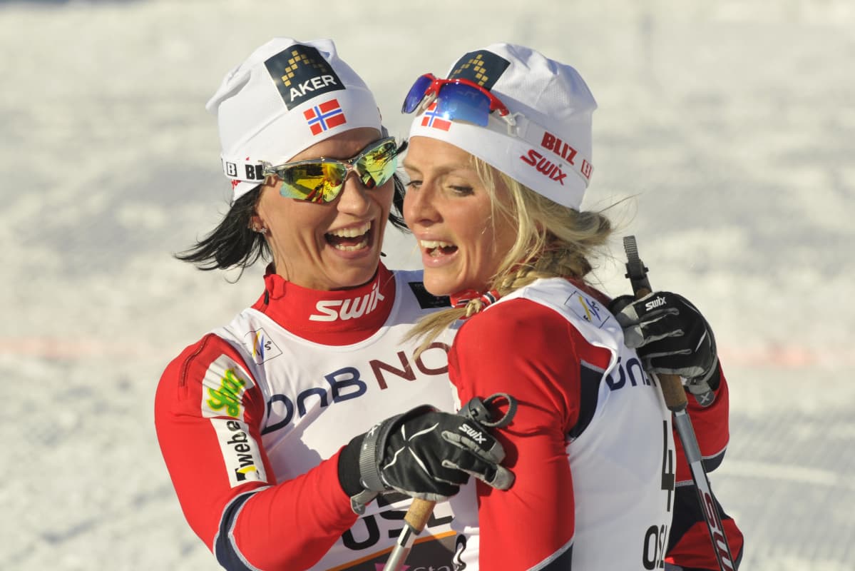Marit Björgen ja Therese Johaug.