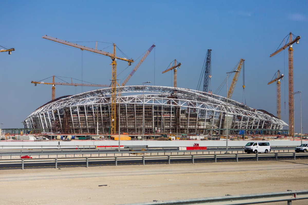 Qatarin MM-areena rakenteilla