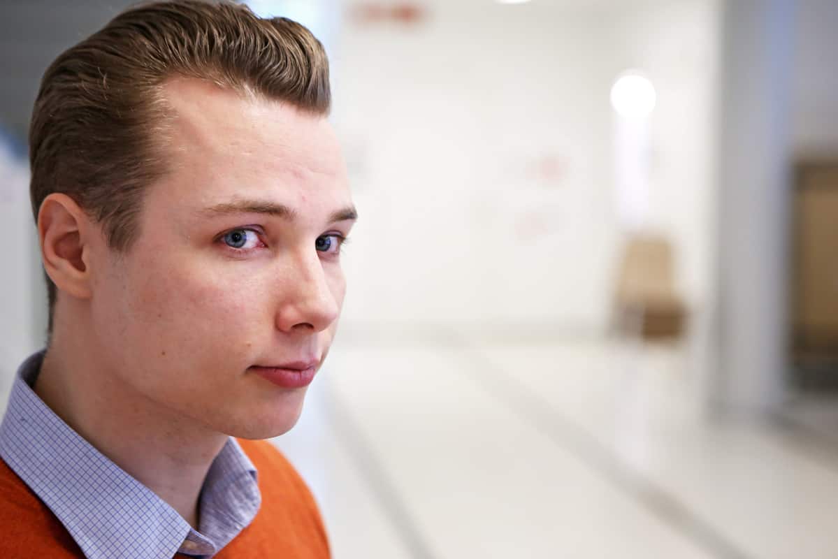Opiskelija Casper Väliaho