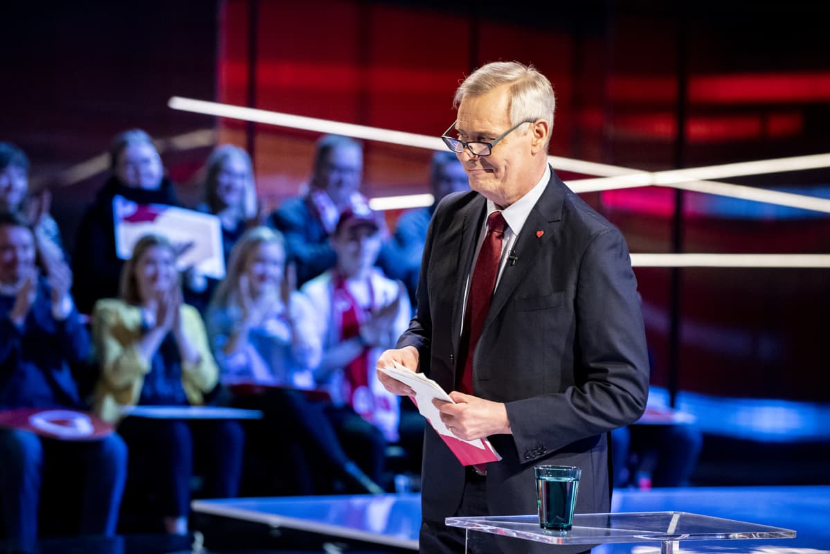Antti rinne Ylen Vaalitentissä 25.03.2019.