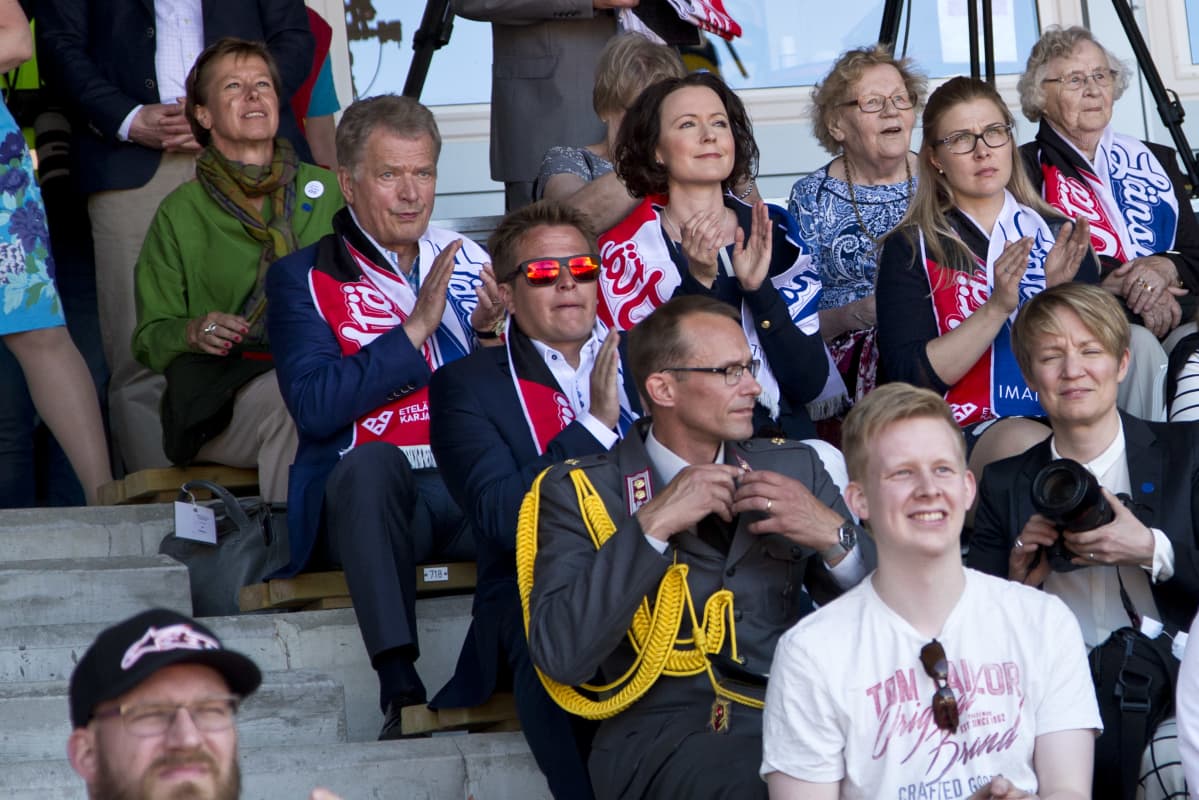 Sauli Niinistö Itä-Länsi -ottelussa 2017.