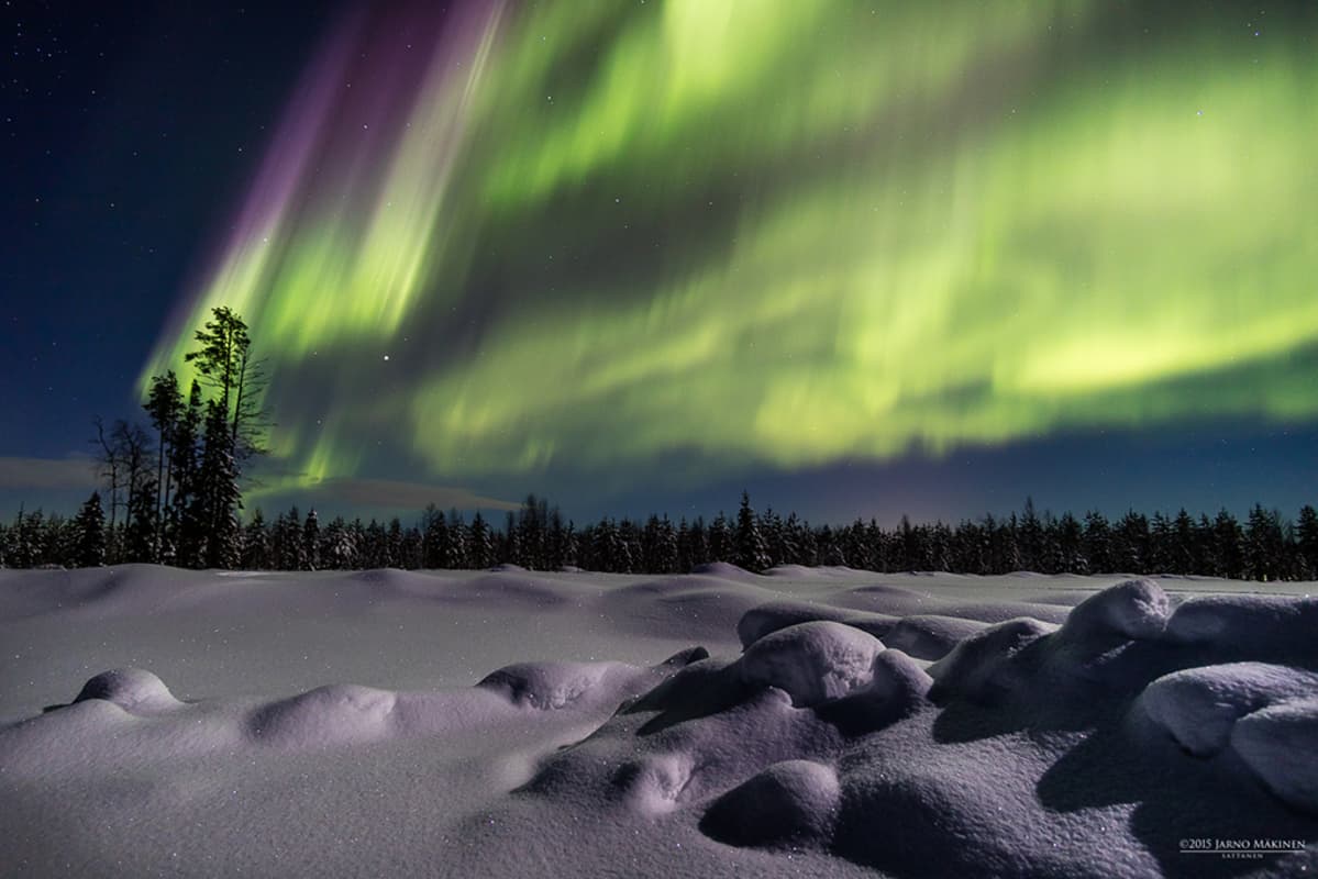 Revontulet Sattasen yllä