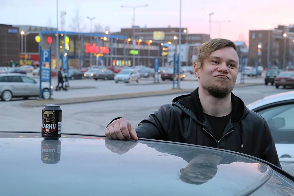Jere Kuopiosta Oulun marketeilla.