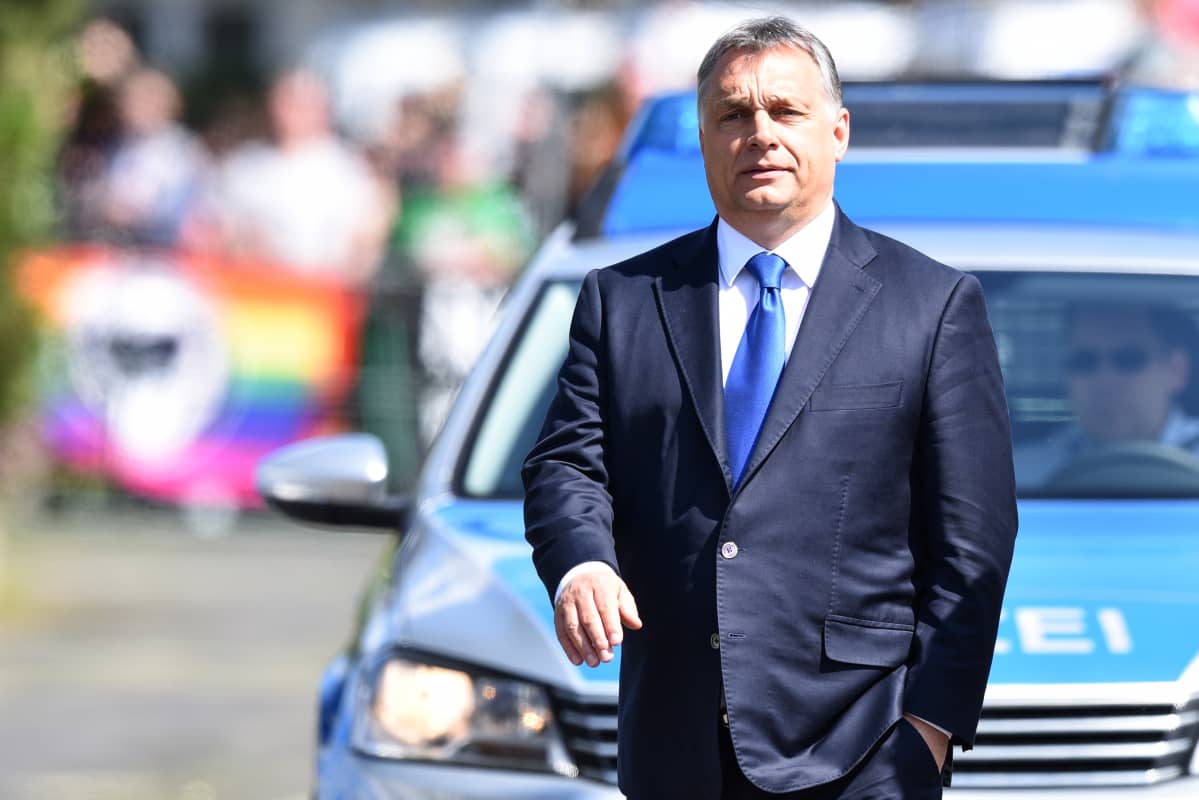 Unkarin pääministeri Viktor Orbán vieraili huhtikuussa Saksassa.