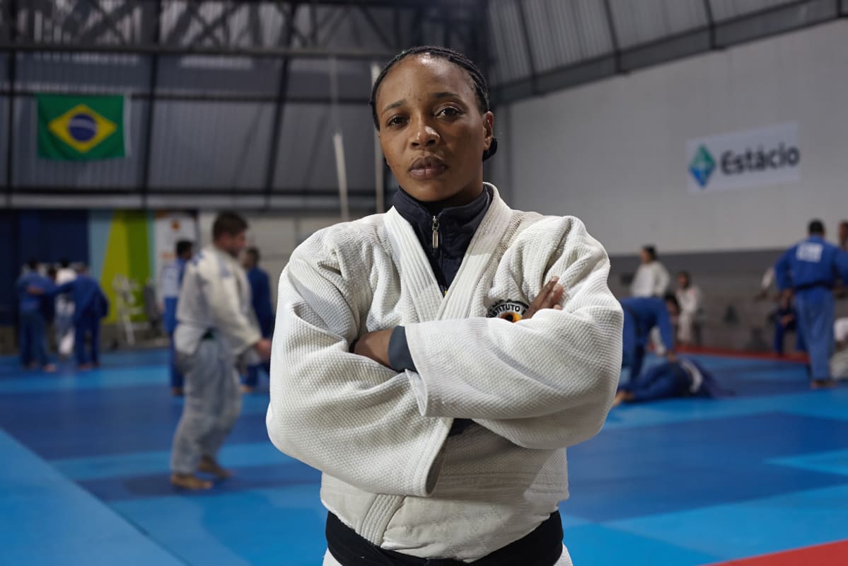 Judoka Yolande Busaka Mabika.