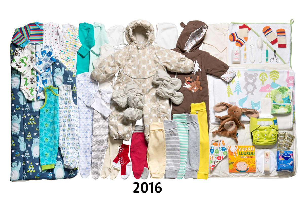 Äitiyspakkaus vuosi 2016