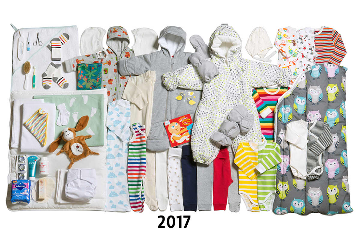 Äitiyspakkaus vuosi 2017
