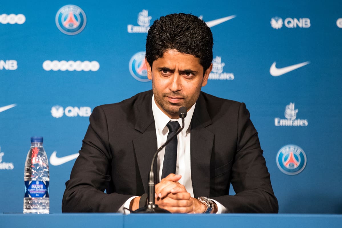 Qatarilainen PSG-pomo Nasser Al-Khelaifi.