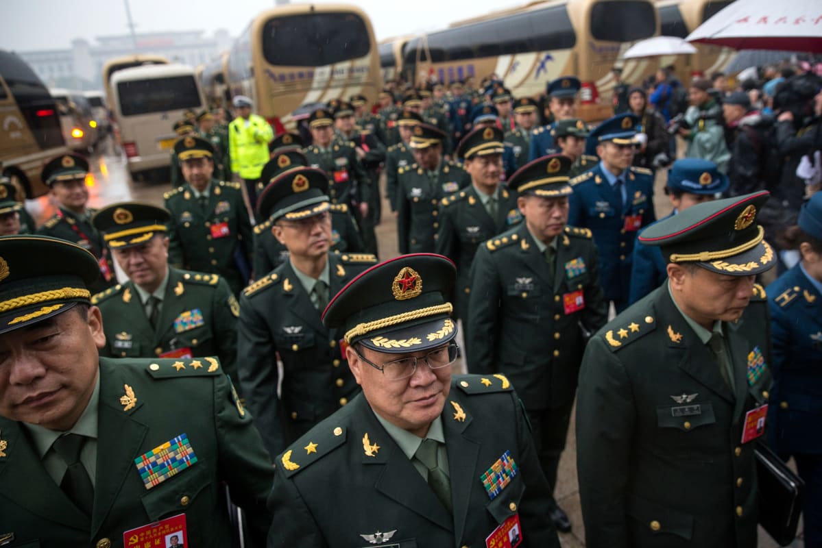 Myös Kiinan asevoimien johto osallistuu puoluekokoukseen.