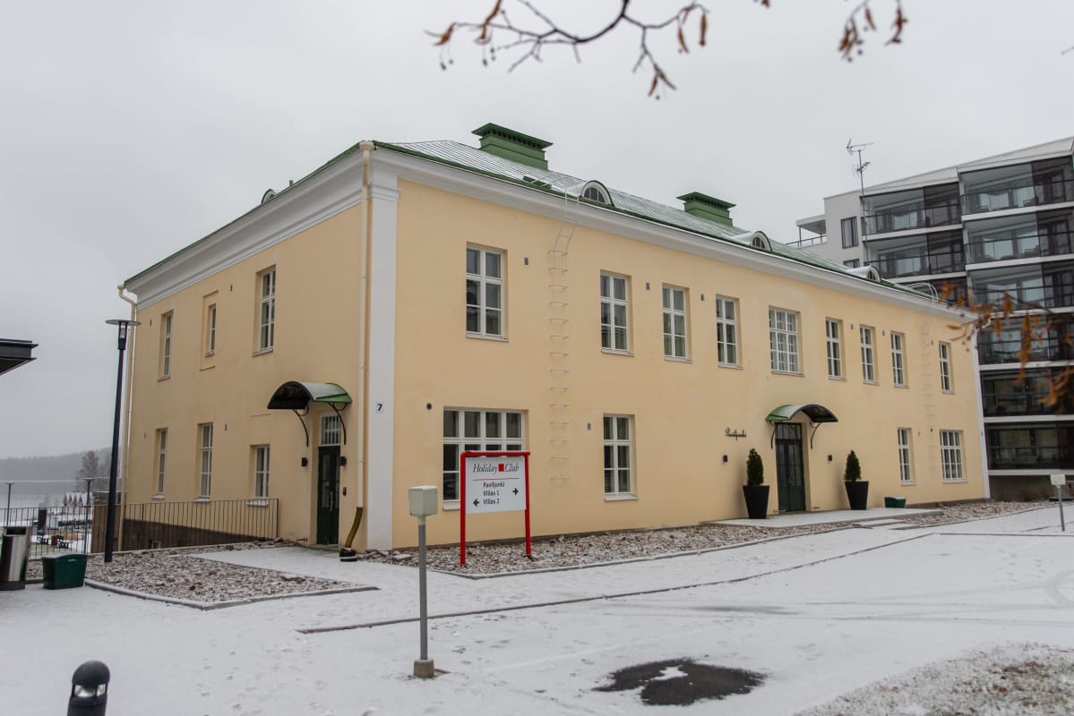 Holiday Club Saimaan Paviljonki rakennus. Rauhan sairaalan aikana rakennus tunnettiin nimeltä osasto 5.