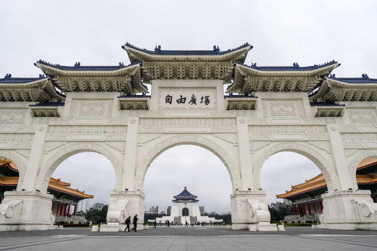Turisteja Taipeissa.