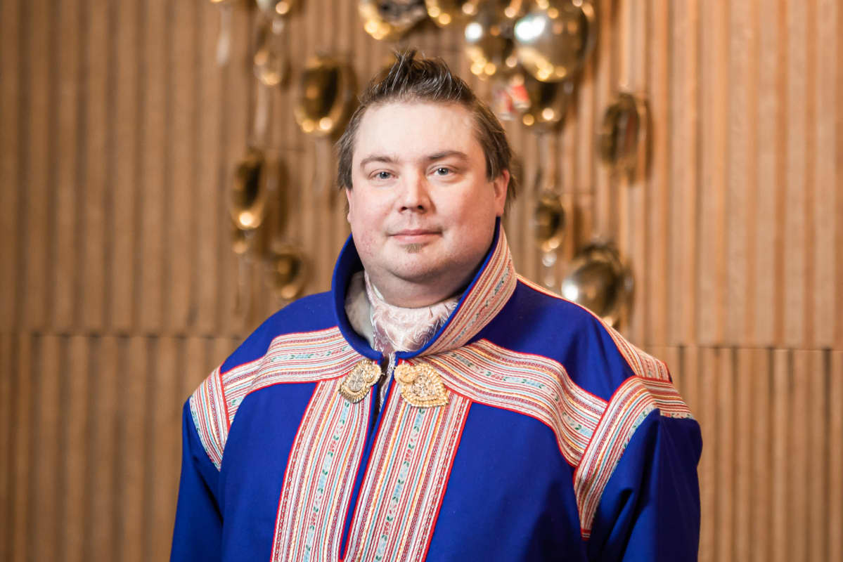 Saamelaiskäräjien puheenjohtaja Tuomas Aslak Juuso.