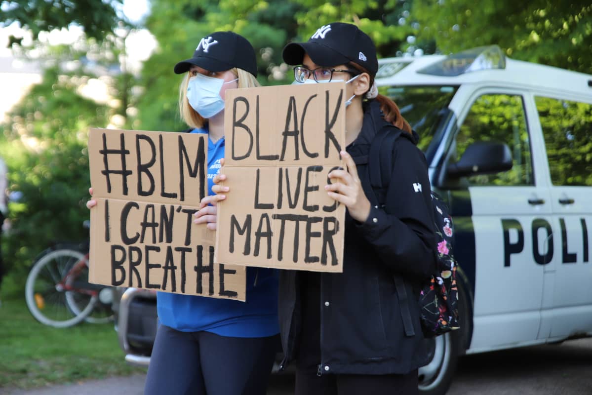 BLM mielsnosoitus Turku